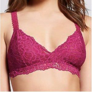 Magenta/Wine colored lace bralette